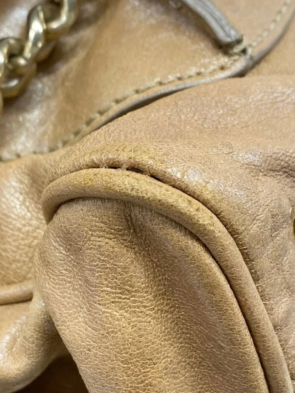 Chloe Paddington 8SS091-7A457 Beige Leather Shoulder Bag